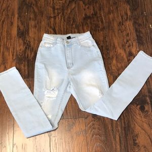 Super High Waist Mom Jeans